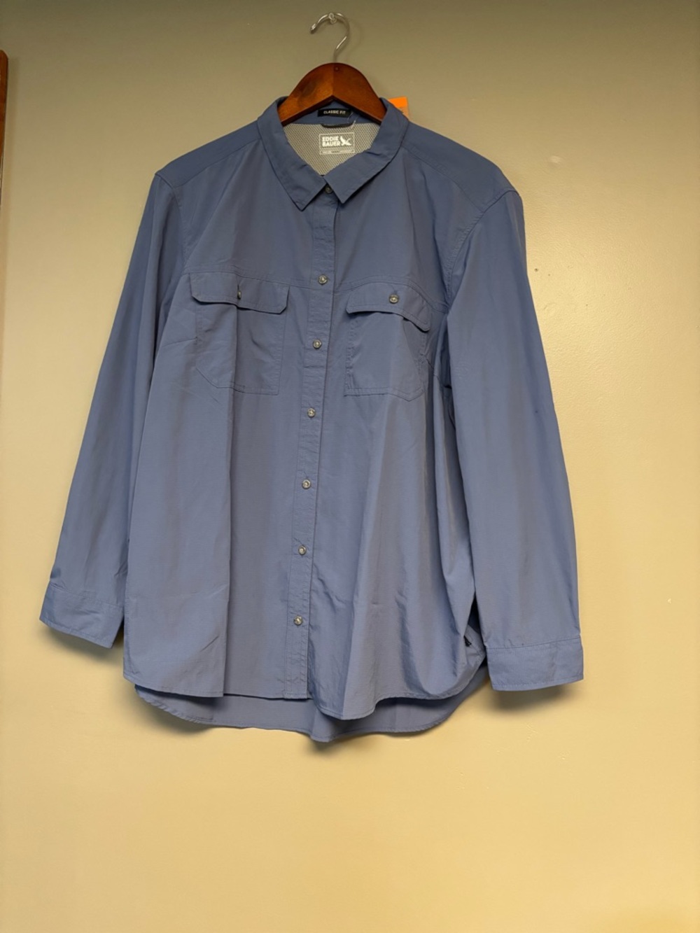 Eddie Bauer Woman’s Mountain Ripstop Long-sleeved top.